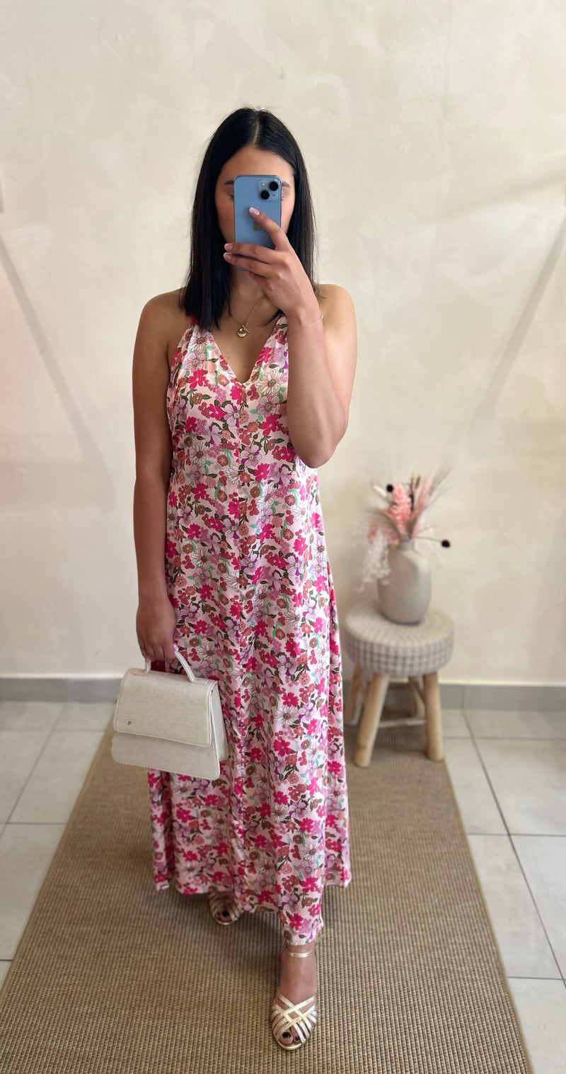 Robe Motifs Rose - Aude