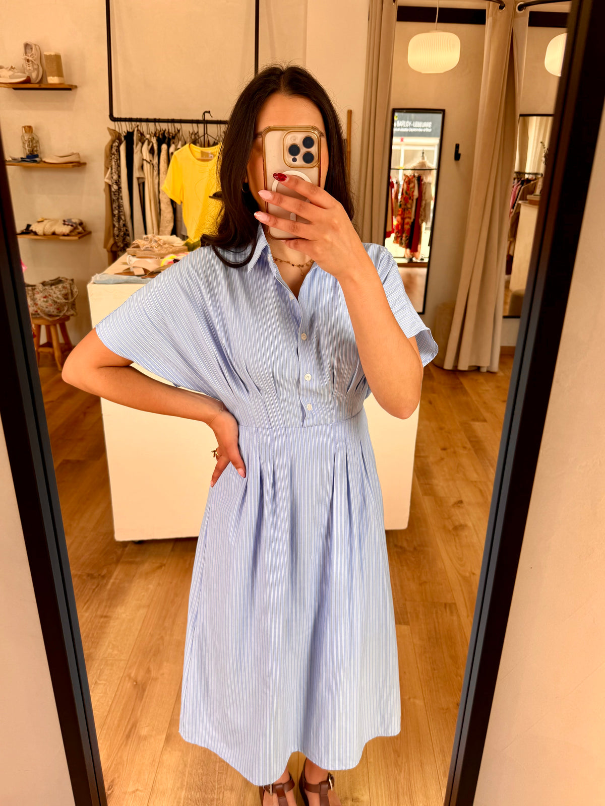Robe longue bleu - Ambre