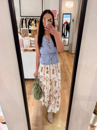 Jupe longue motifs - Lila