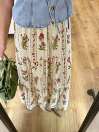 Jupe longue motifs - Lila