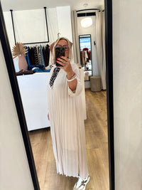 Robe plissé beige GT - Adrana