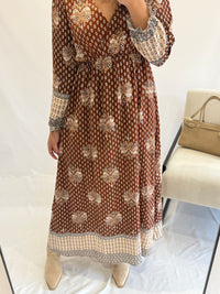 Robe longue café - Léa