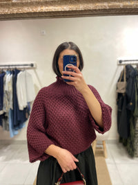 Pull Maille Prune - DALIA