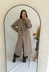 Manteau long taupe - Polio