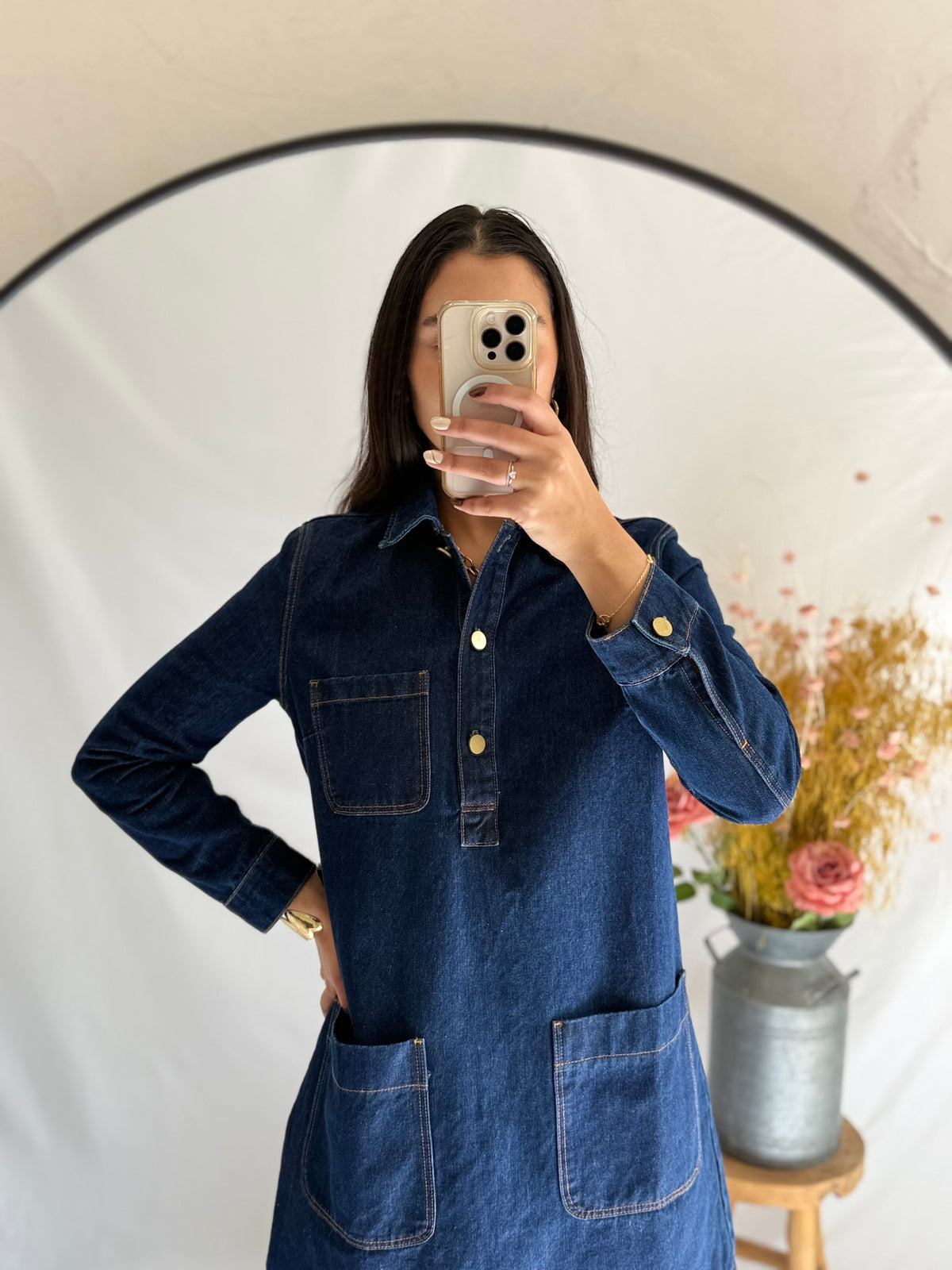 Robe jean brut - Rebecca