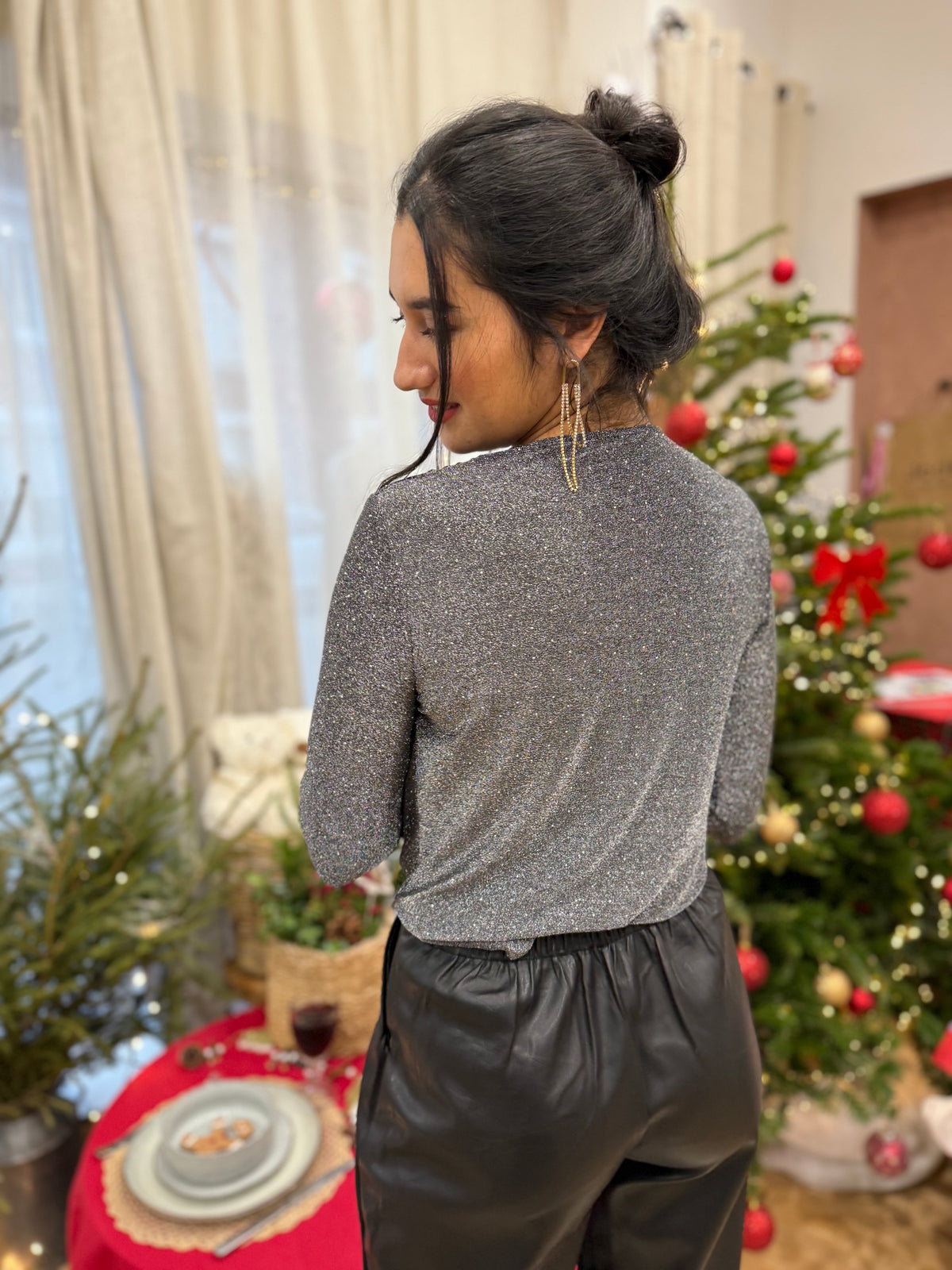 Haut noir brillant - Ashler