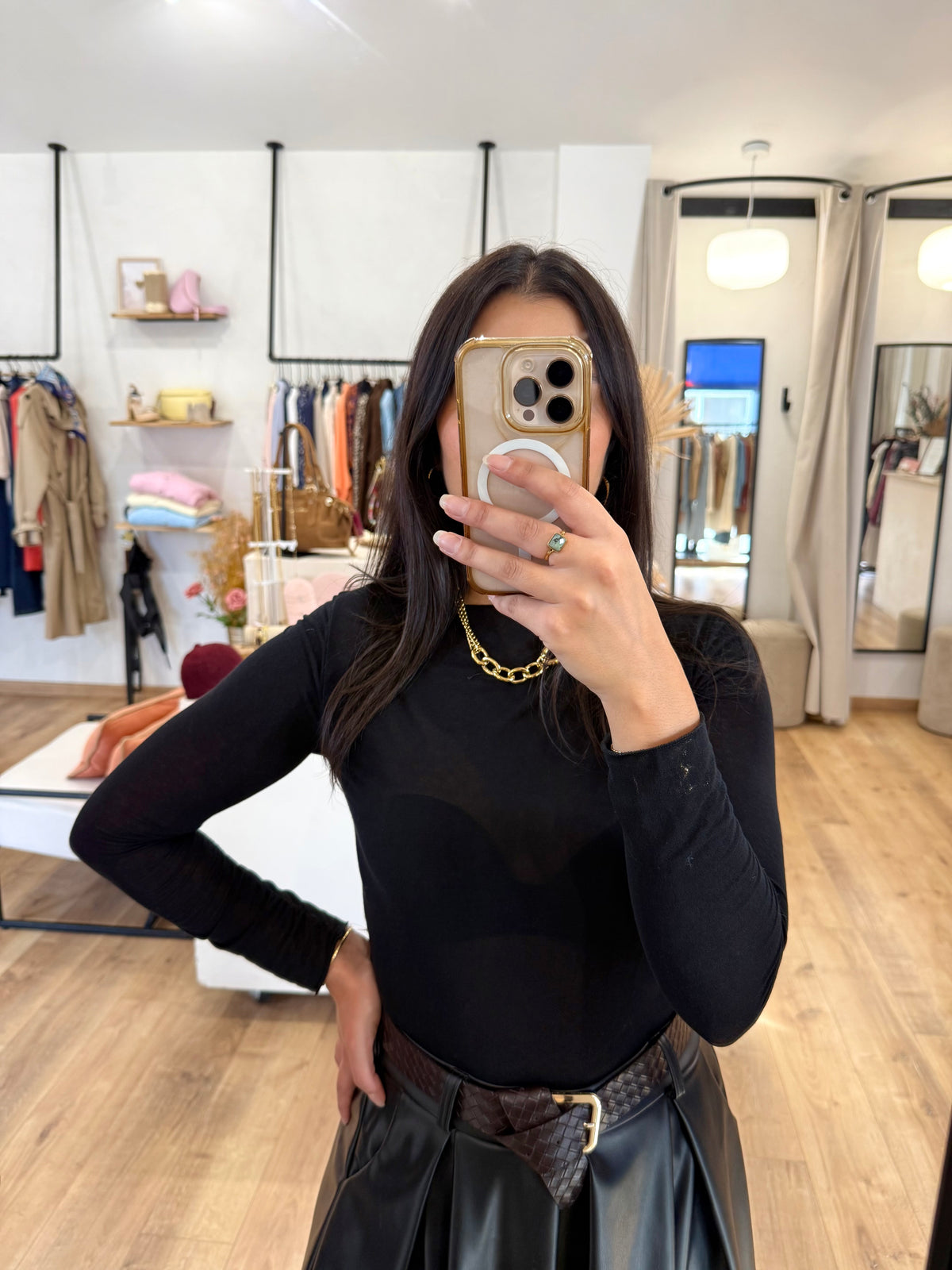 Sous pull noir - cachemire