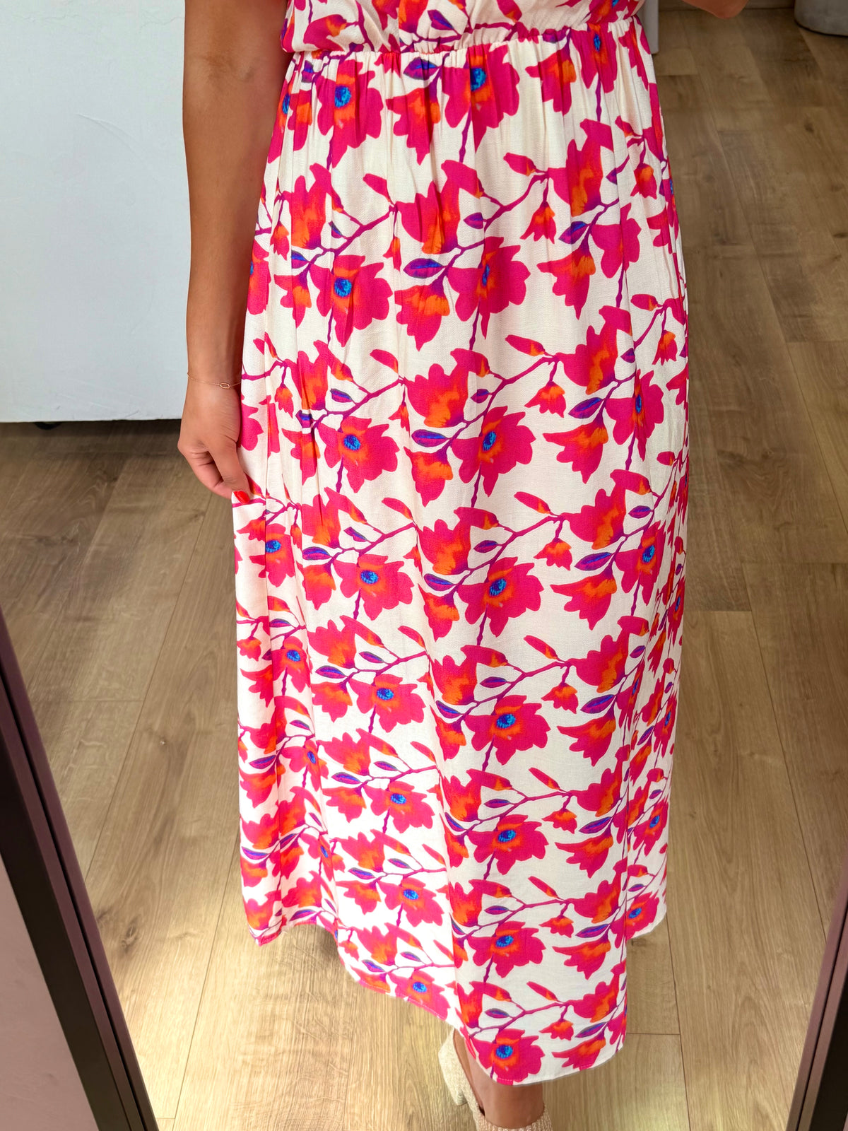 Robe longue fushia - Lola