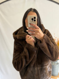 Manteau fourrure chocolat - Salsa