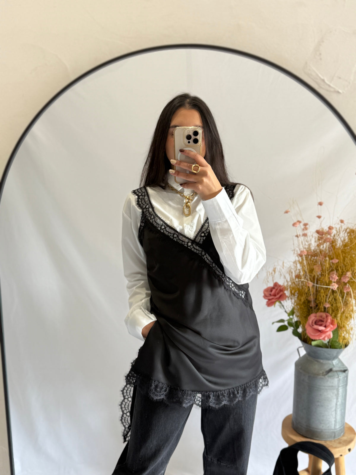 Robe noir dentelle - Iruis