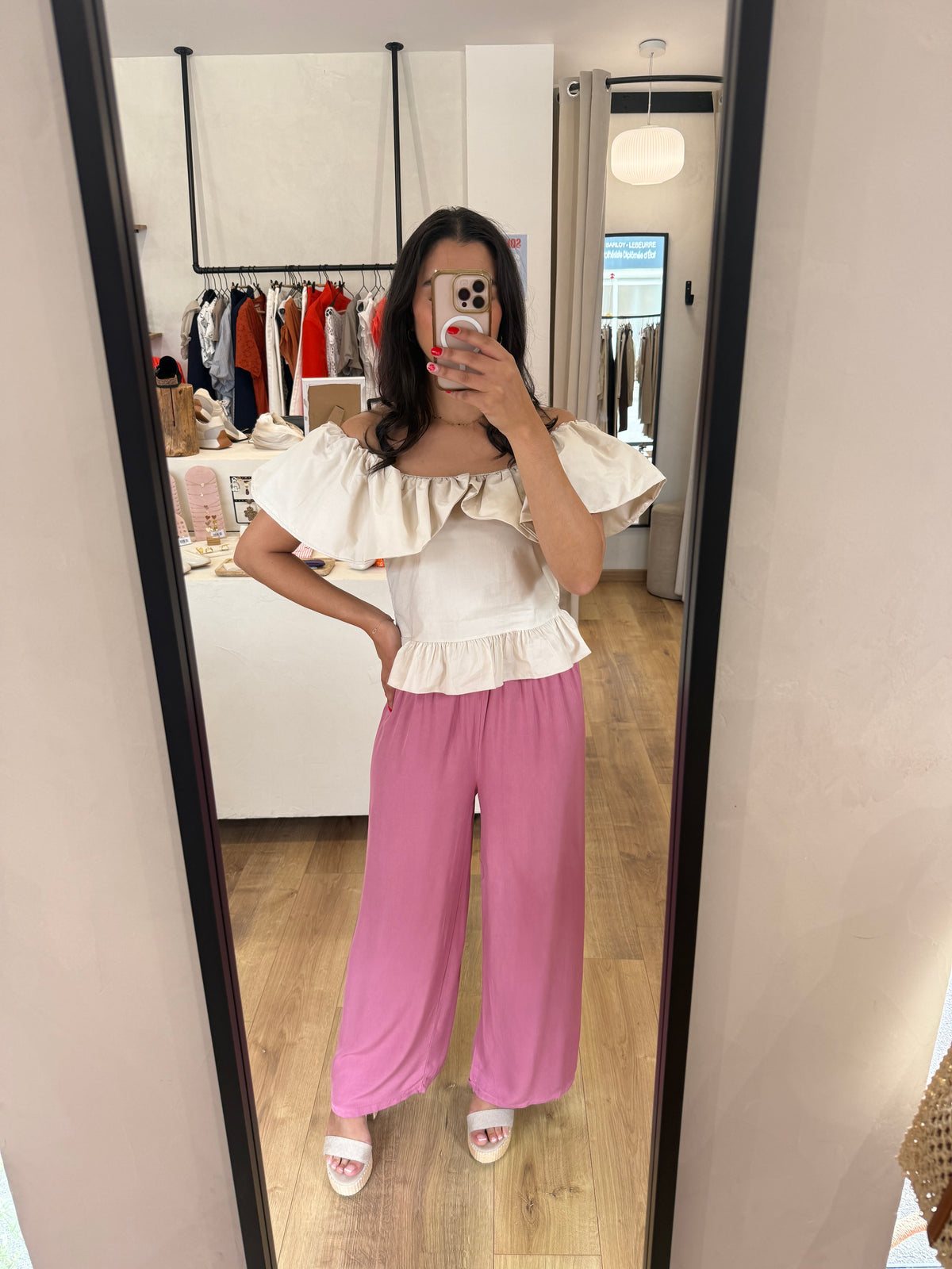 Haut beige - Zelia