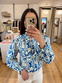 Blouse bleu - Inès