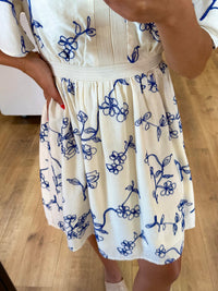 Robe motifs blanc - Ninon