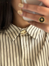 Chemise rayure choco - Nadège