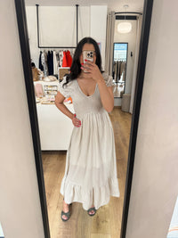 Robe longue beige - elatha