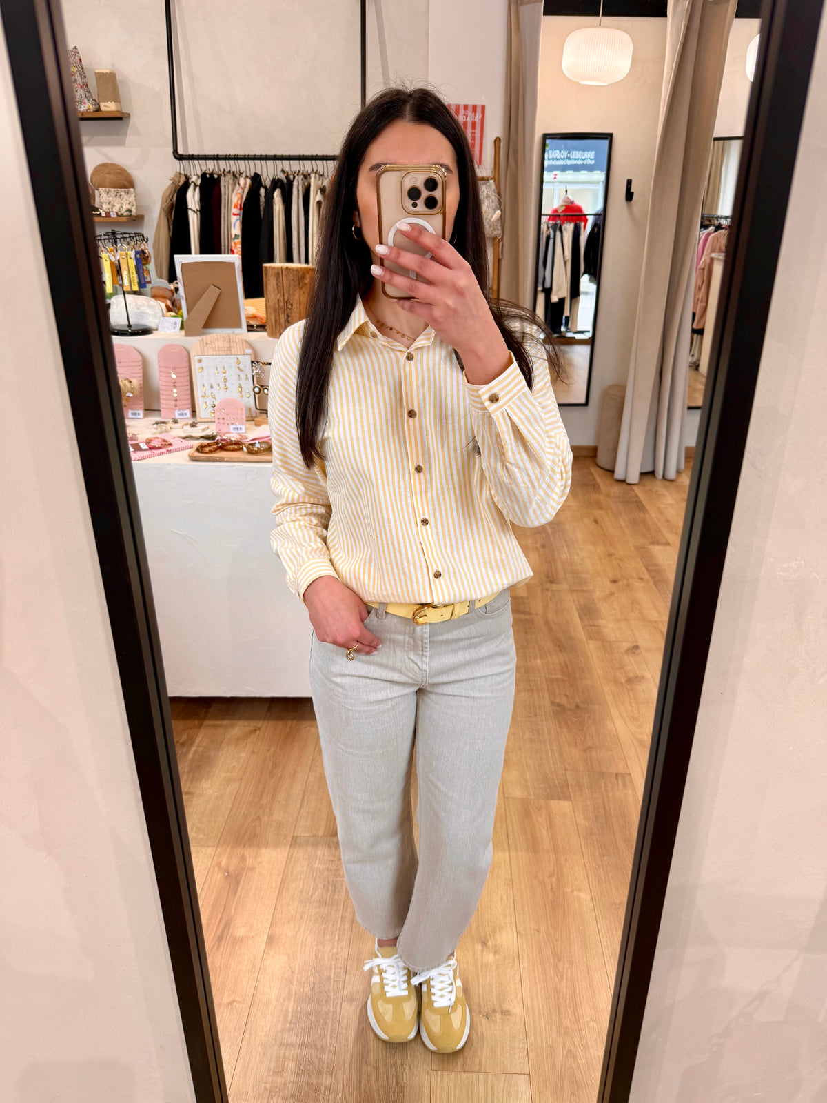 Blouse rayure jaune - Lisa