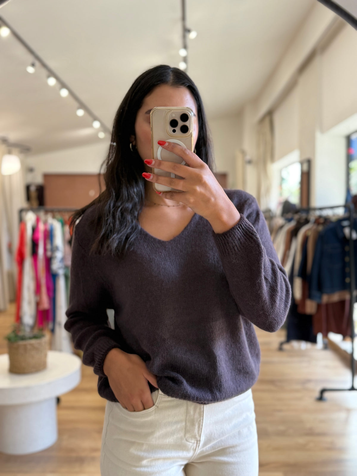 Pull marron - Nina