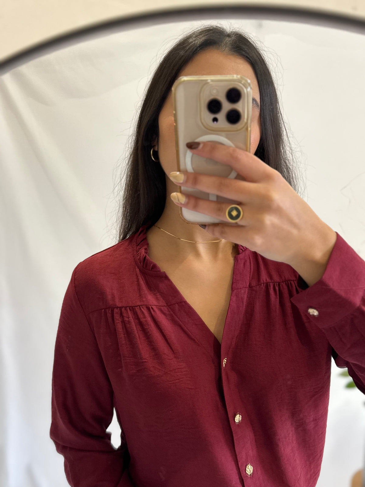 Blouse bordeaux - Lou