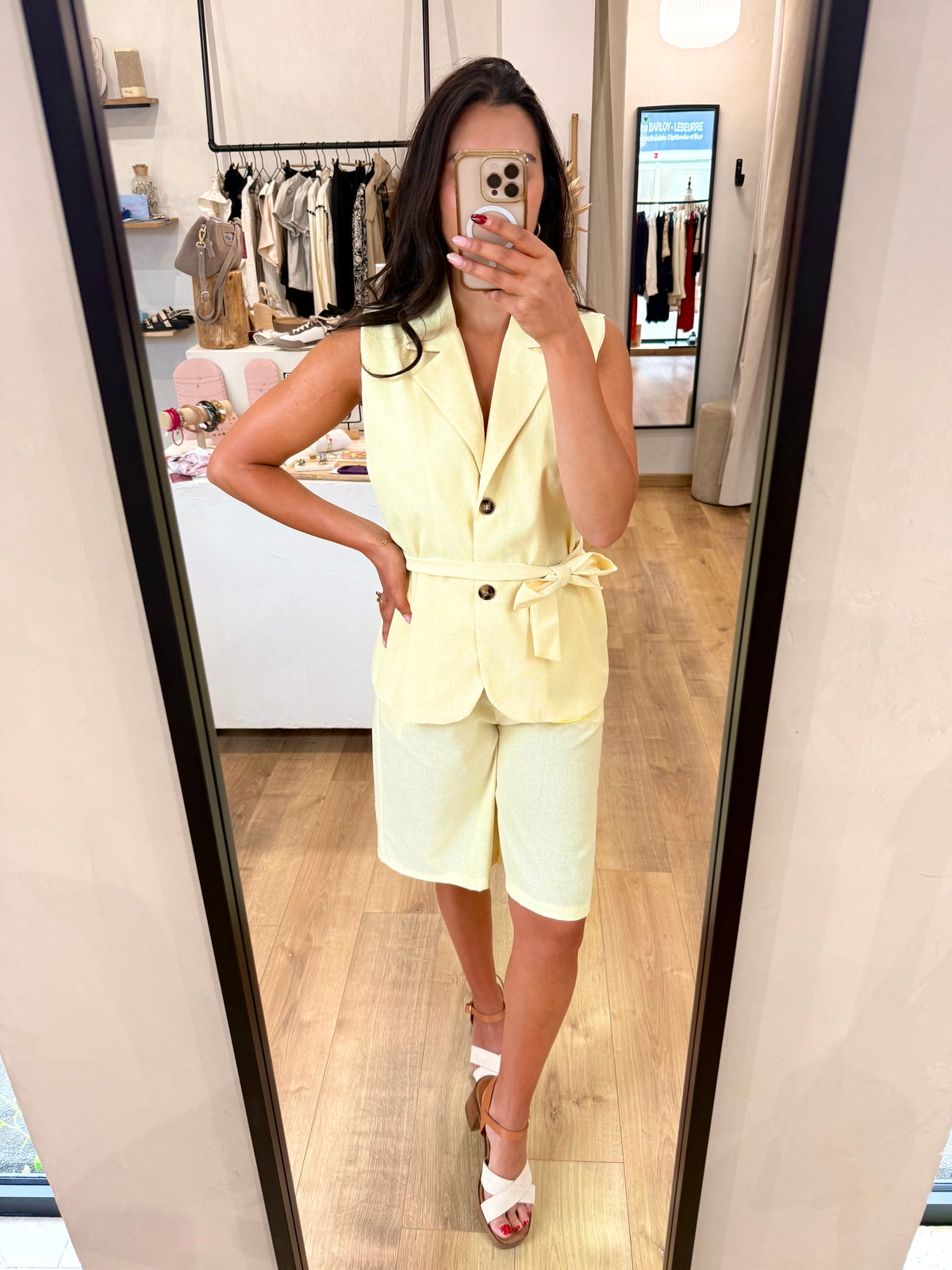 Ensemble Blazer Short Jaune - Margot