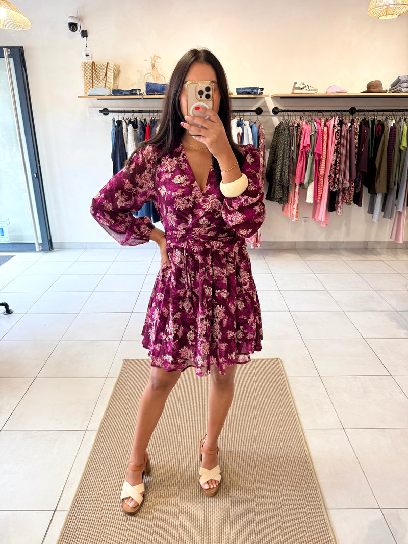 Robe courte violet - Éline