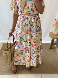 Robe longue motifs - Alida