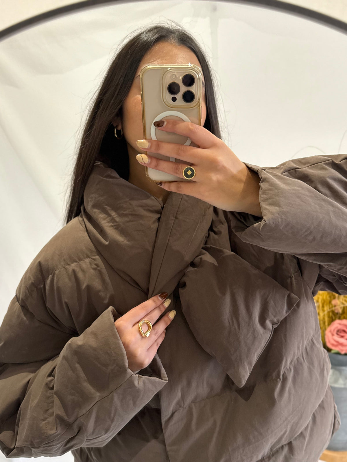 Doudoune marron - Joséphine