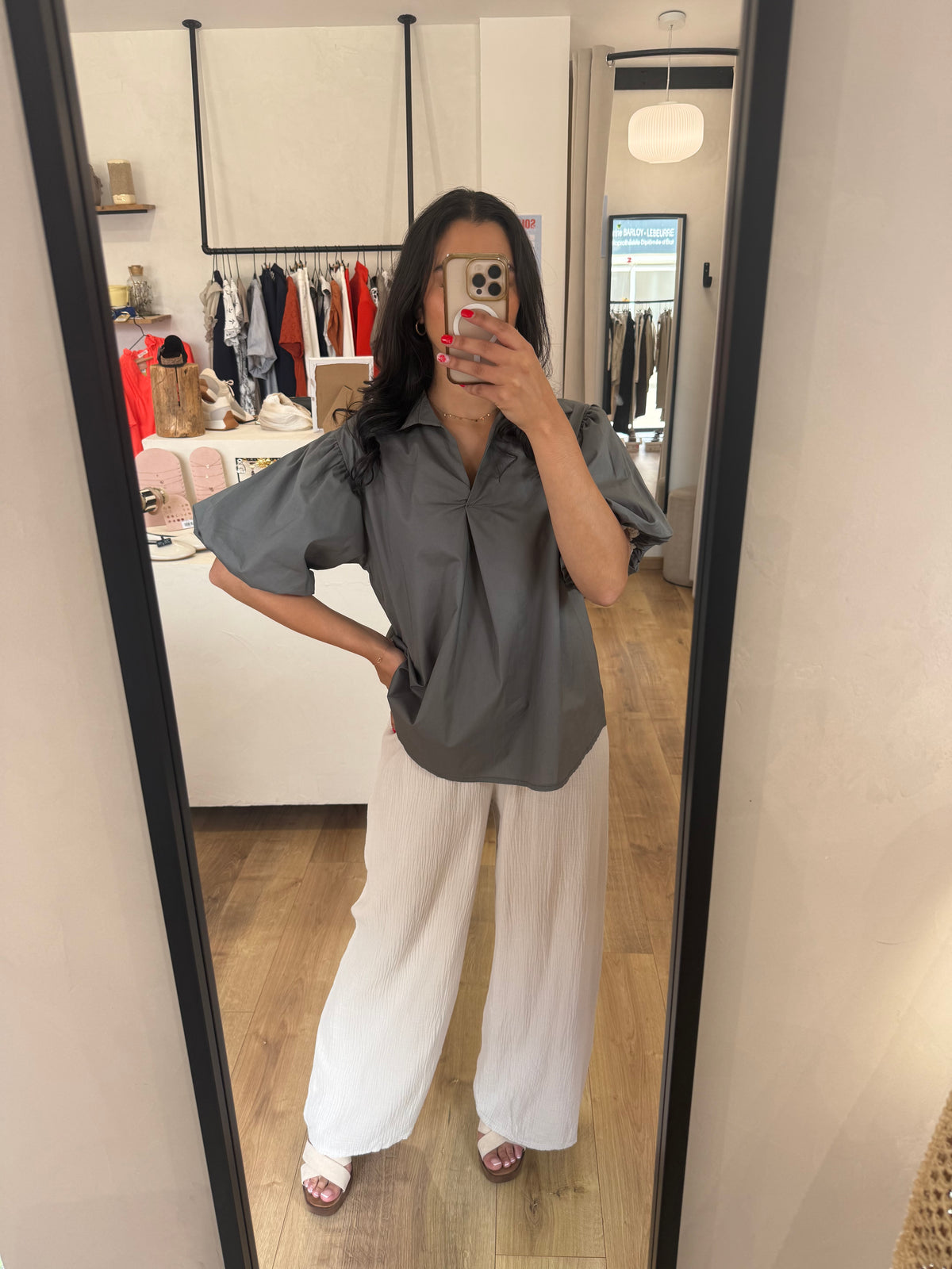 Blouse kaki - Agatha