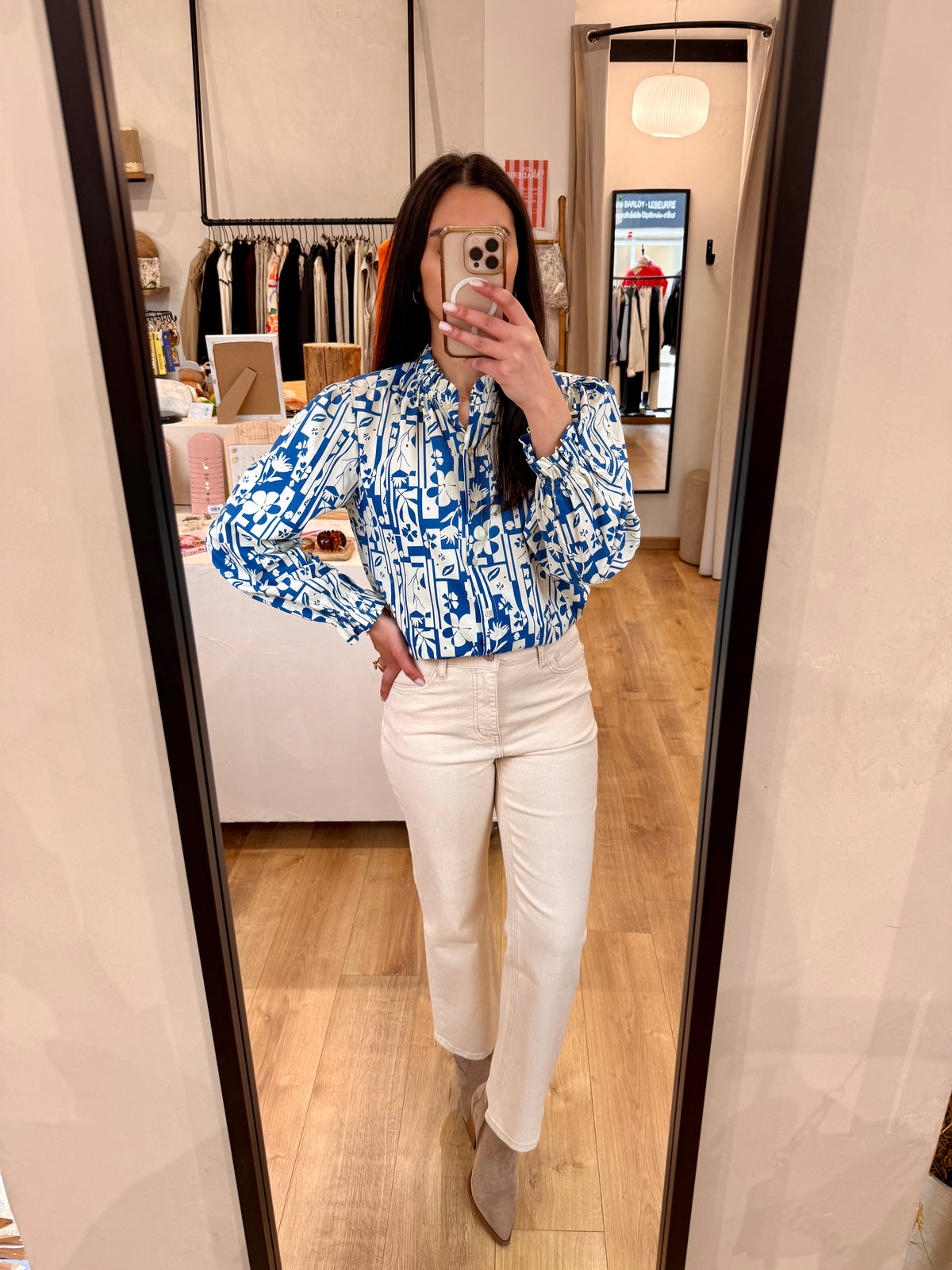 Blouse bleu - Inès