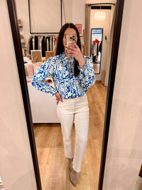 Blouse bleu - Inès