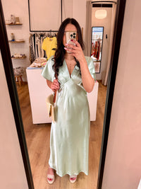 Robe longue vert d’eau - Mila