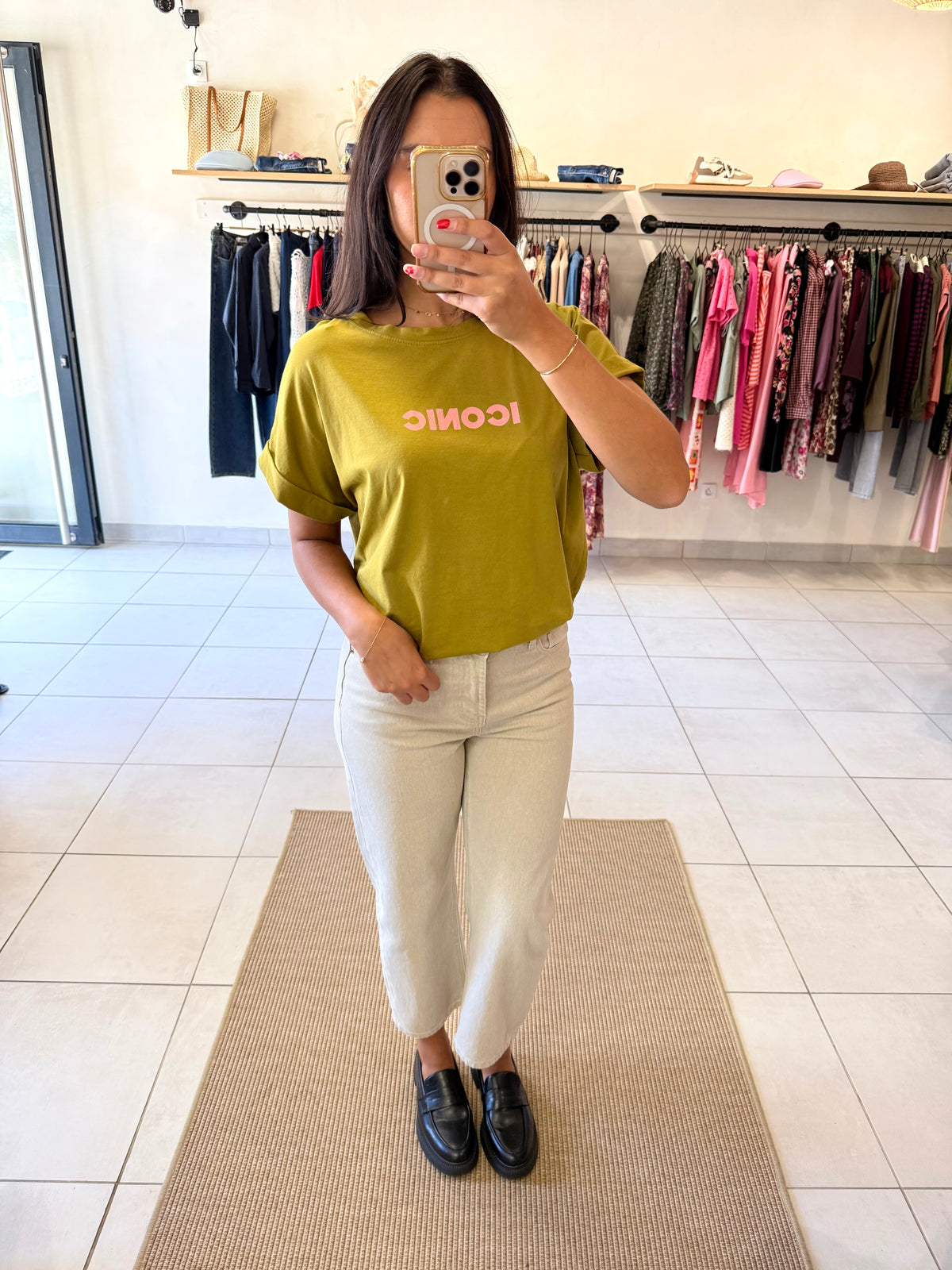 Tee shirt olive - iconic