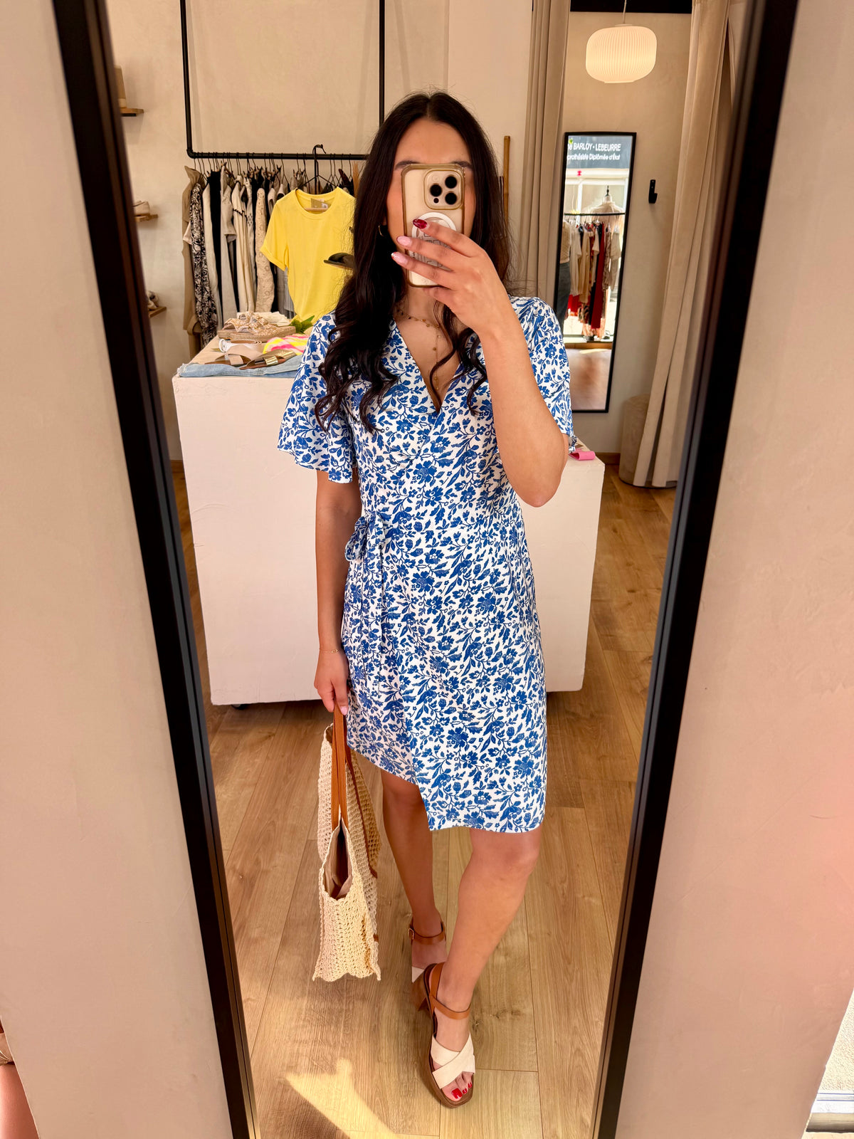 Robe motifs bleu - Zoe