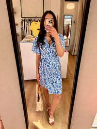 Robe motifs bleu - Zoe