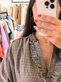 Blouse vichy choco - marie