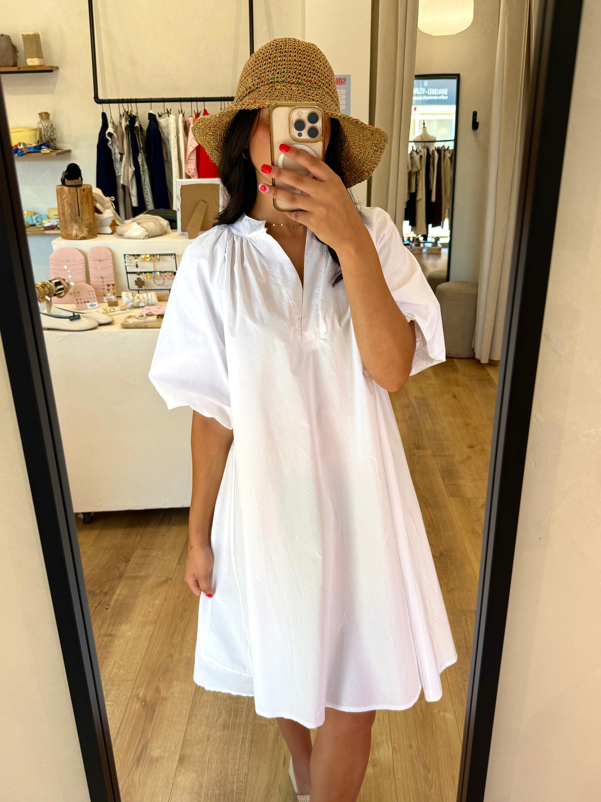 Robe courte blanc - Agatha