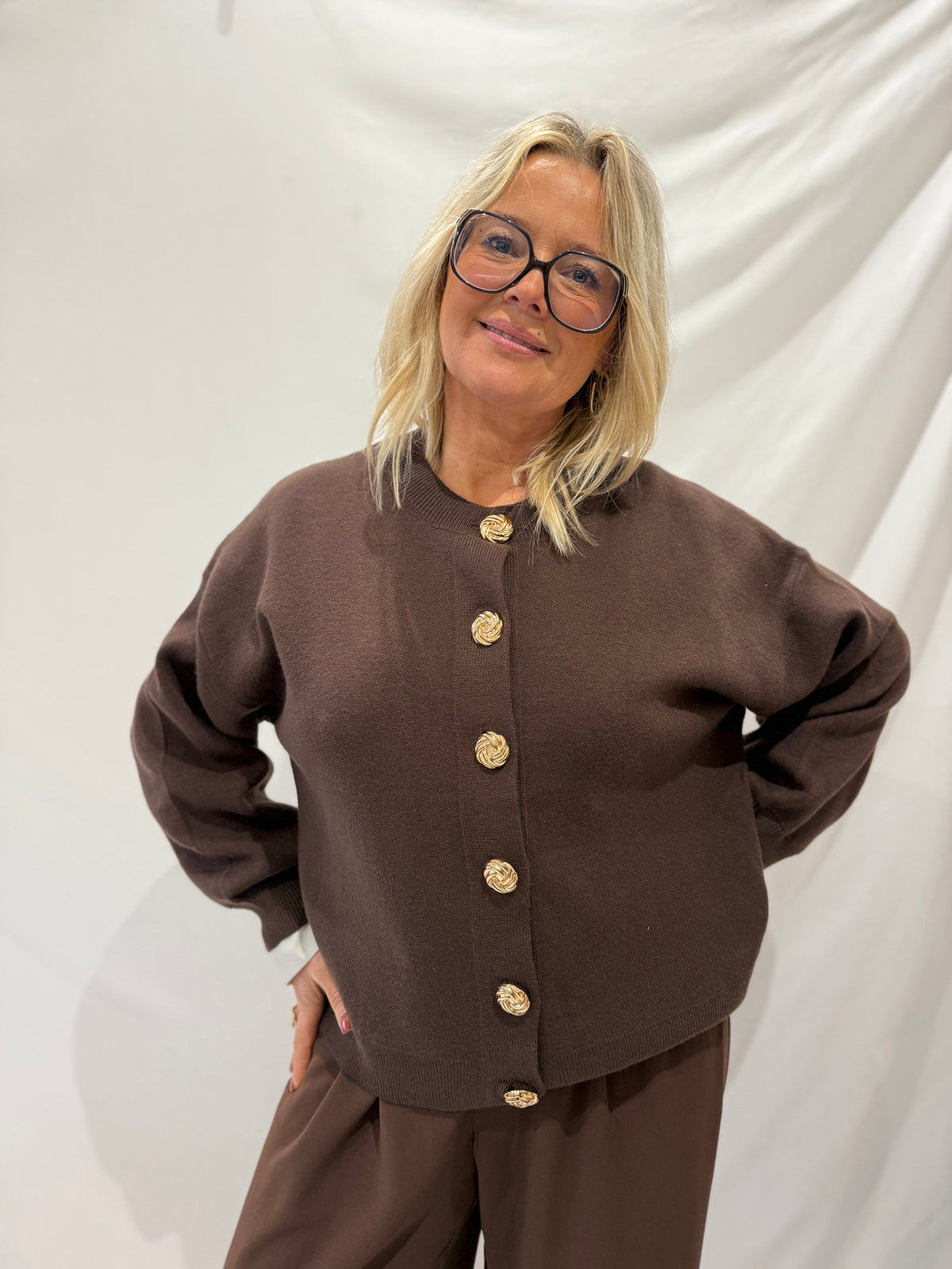 Gilet café foncé GT - Emy