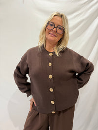 Gilet café foncé GT - Emy