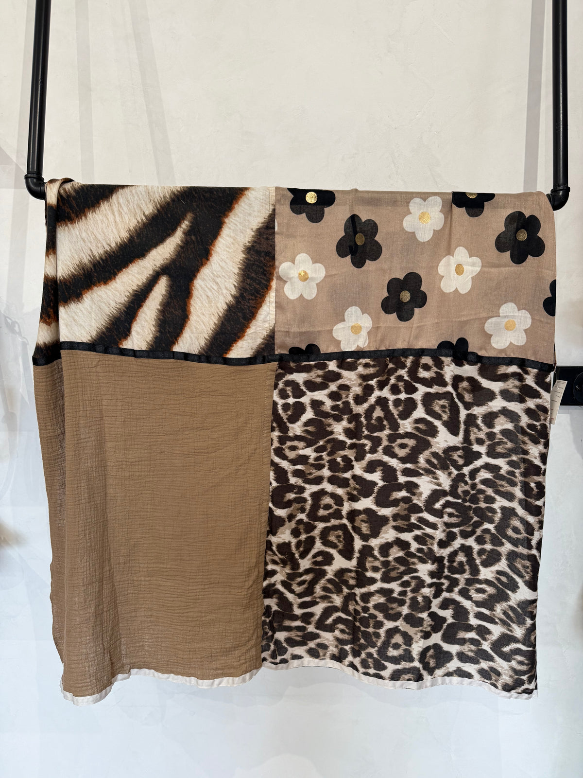 Écharpe léopard - Fleur