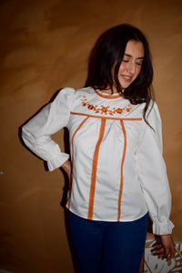 Blouse Broderie Motifs - Luna