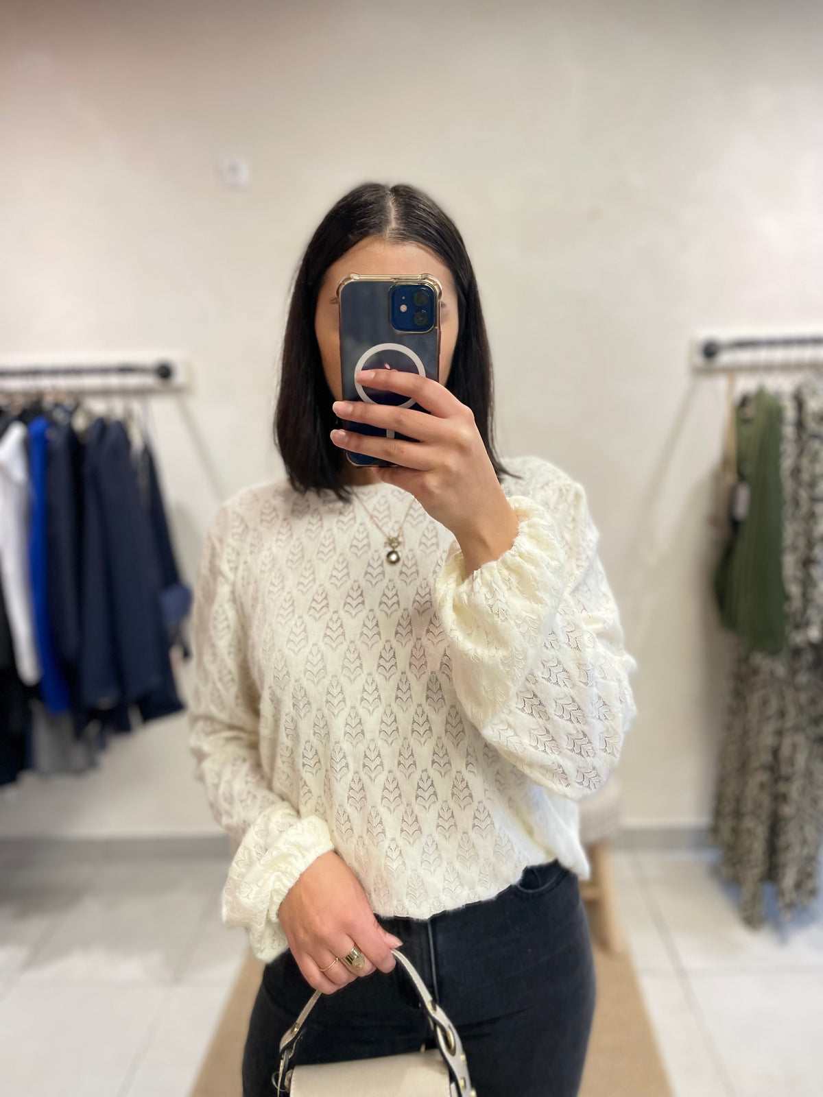 Blouse Détail Beige - HUJO