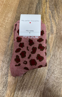 Chaussette - amour léopard