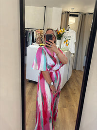 Robe rouge motifs - Adalia