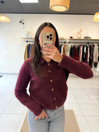 Gilet bordeaux - Manon