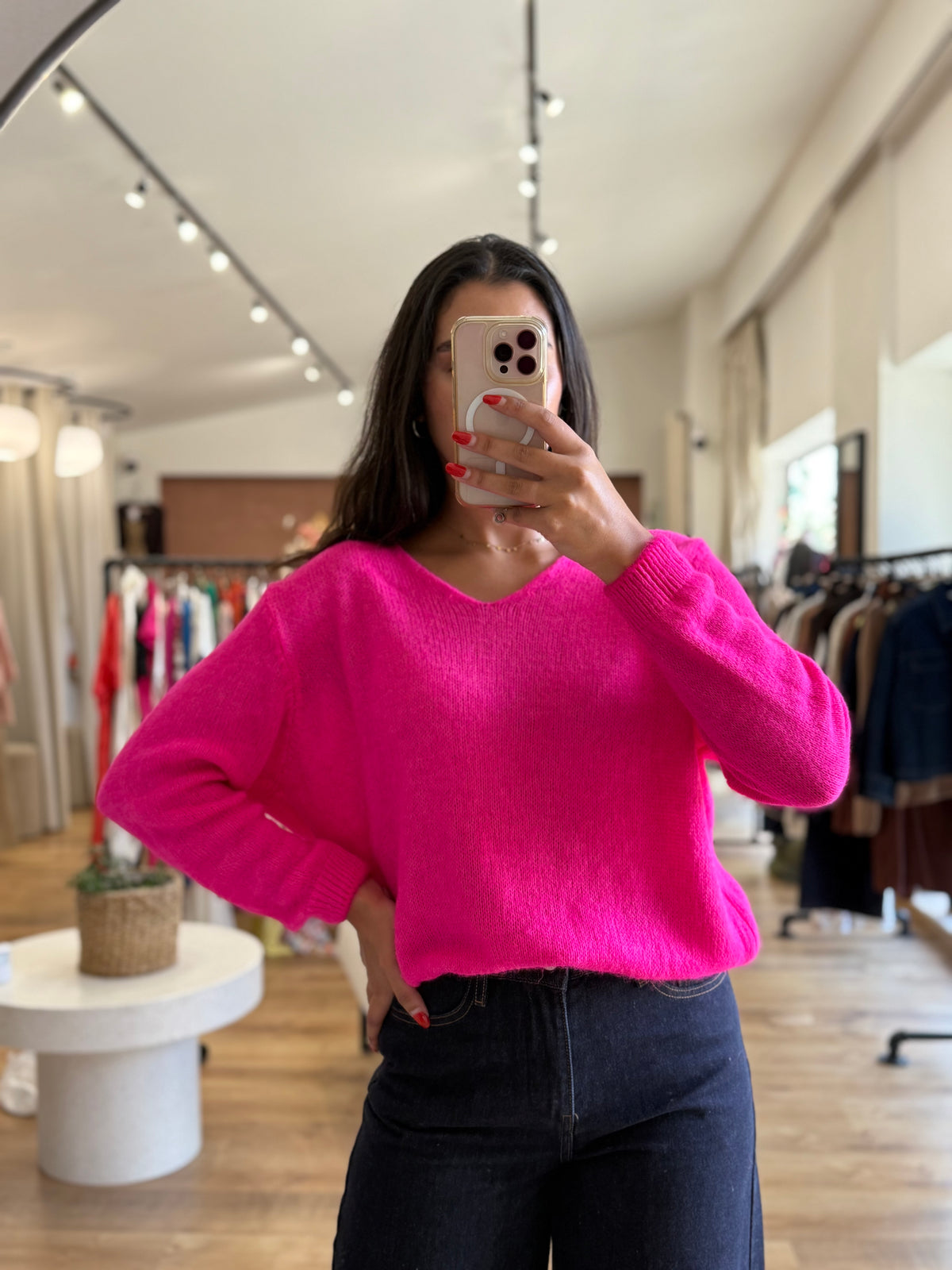 Pull Fushia - Nina