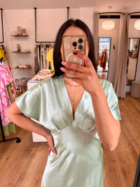 Robe longue vert d’eau - Mila