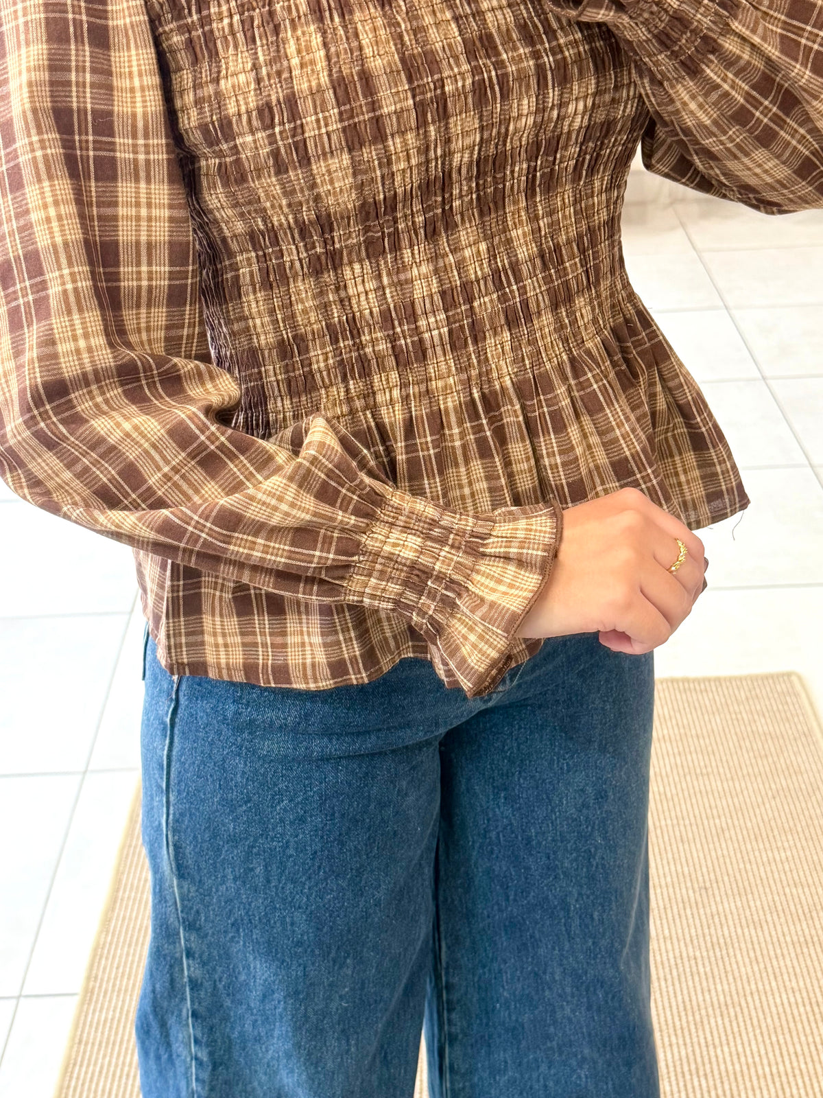 Blouse rayure marron - Camila