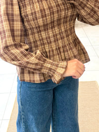 Blouse rayure marron - Camila