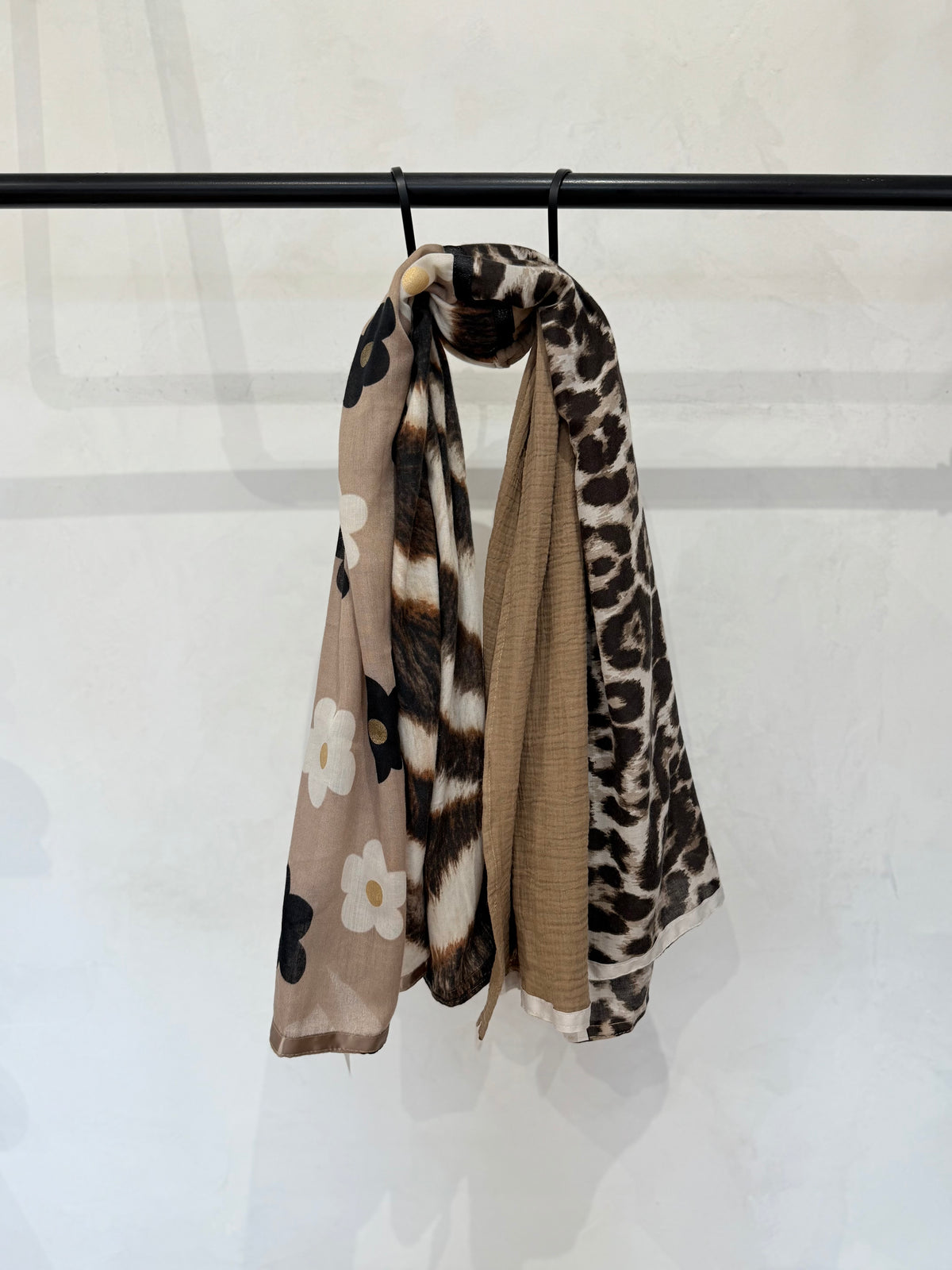 Écharpe léopard - Fleur