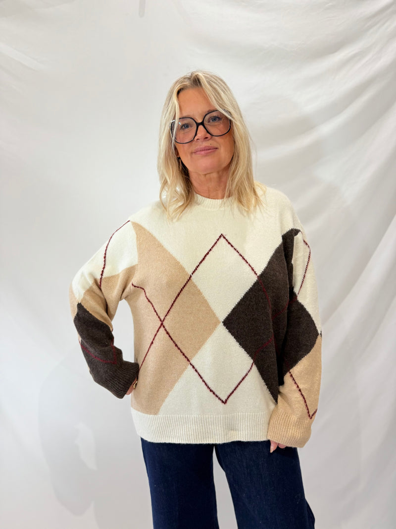 Pull losange Camel GT - Lou