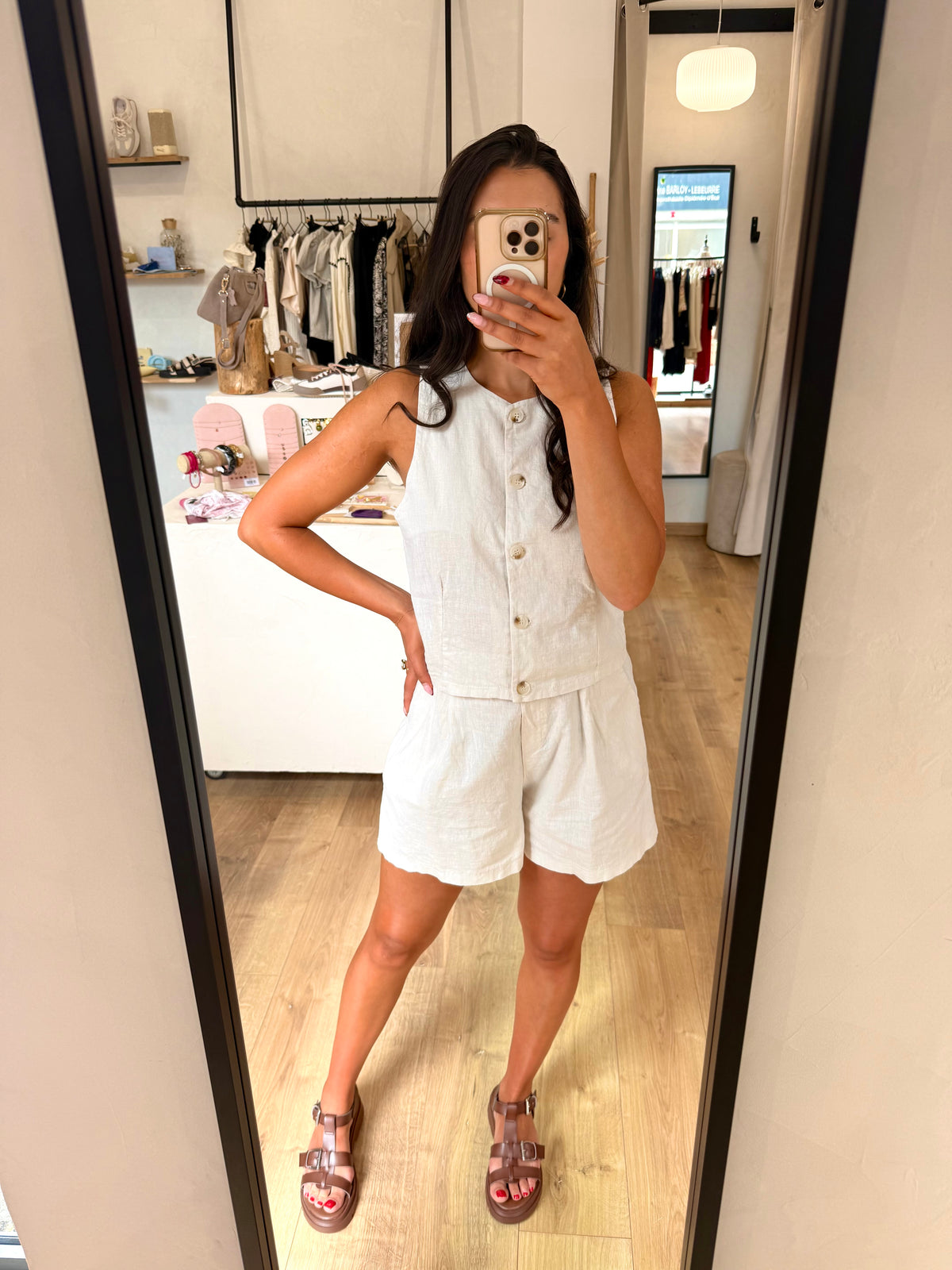 Ensemble lin beige - Louise